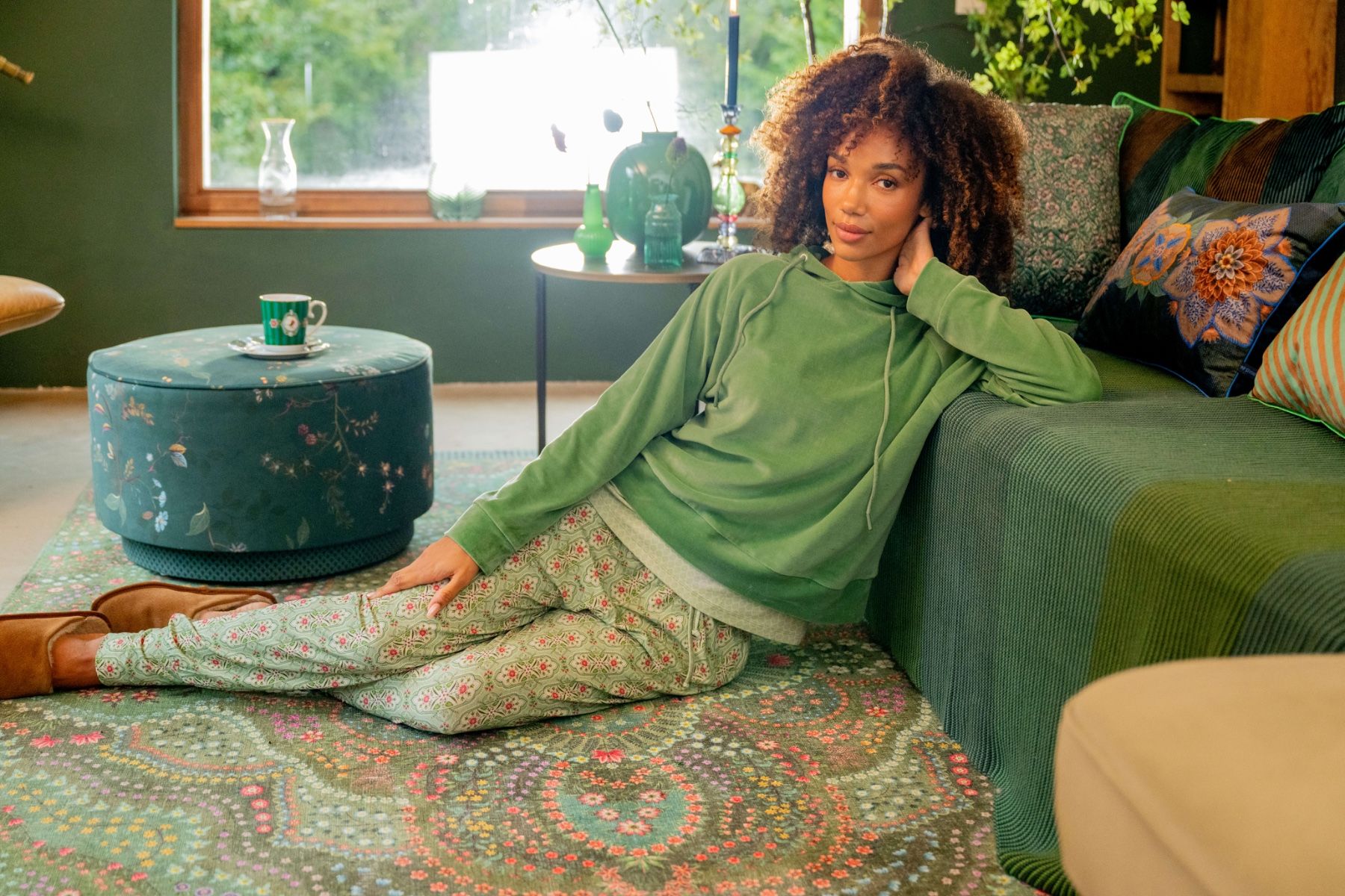 Tamari Pull Velvet Vert 