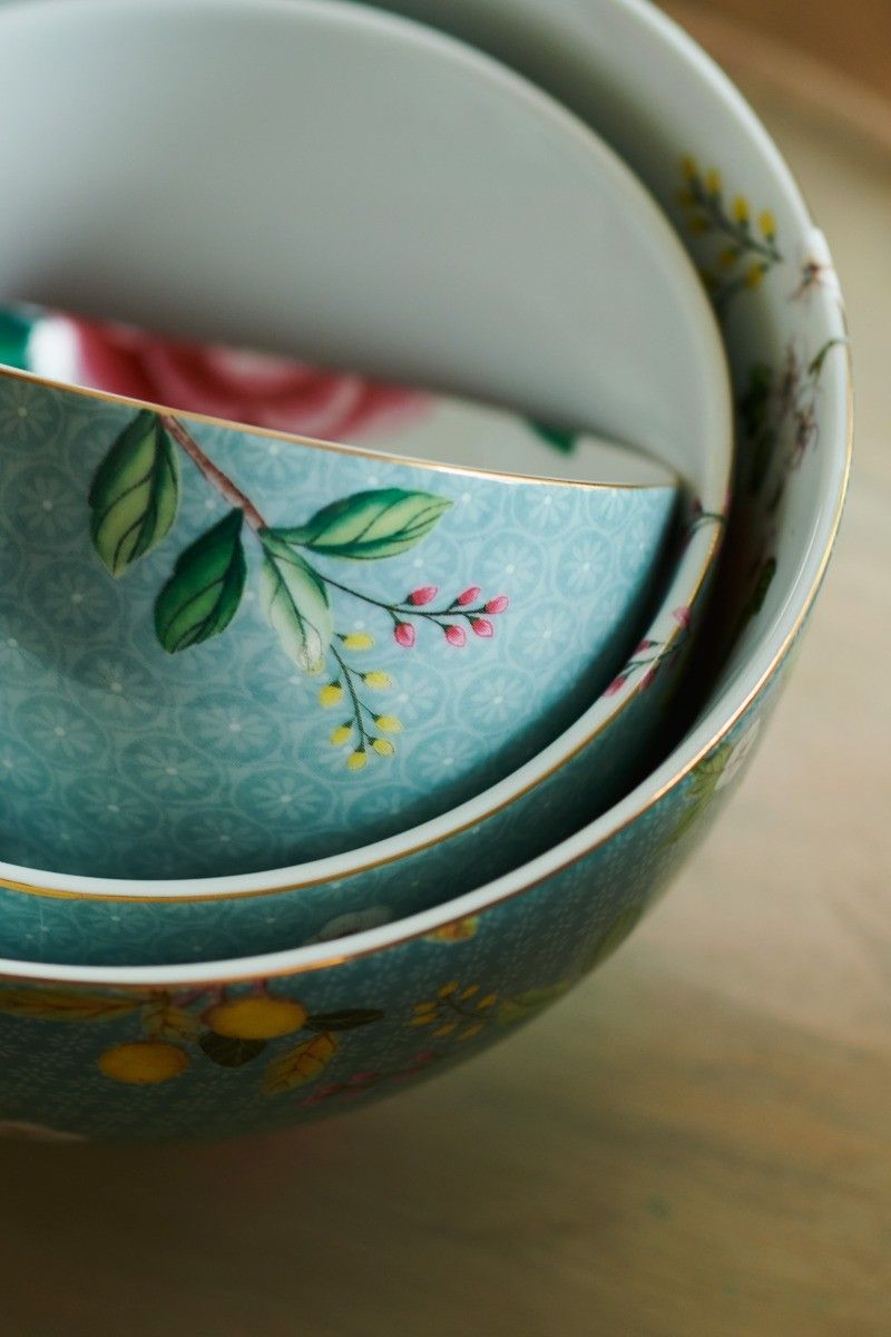 Blushing Birds Schale klein 9,5 cm blau