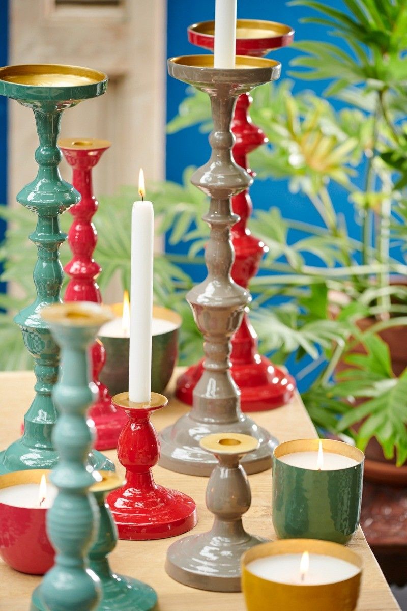 Blushing Birds Candle Green 9 cm
