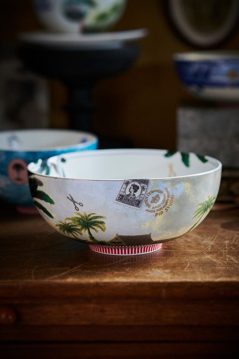 Heritage Bowl Palm Green 23 cm