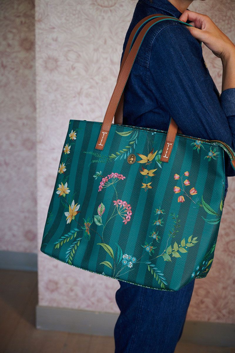 Shopper Medium Fleur Grandeur Green 