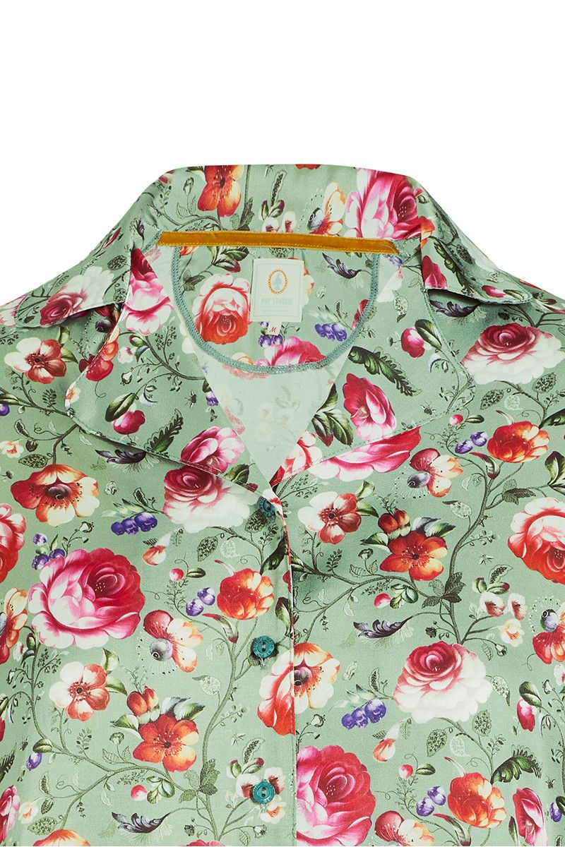 Pyjama Top Lange Mouw Folklore Fantasy Groen