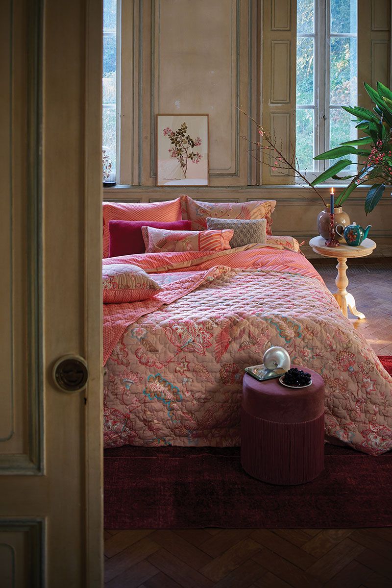 Duvet Cover Royal Birds Pink