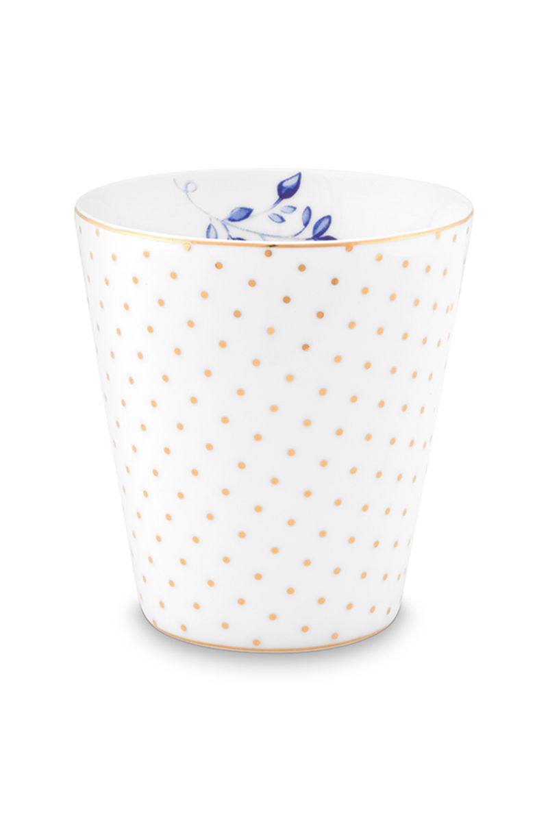 Royal Stripes Tasse Dots Weiss