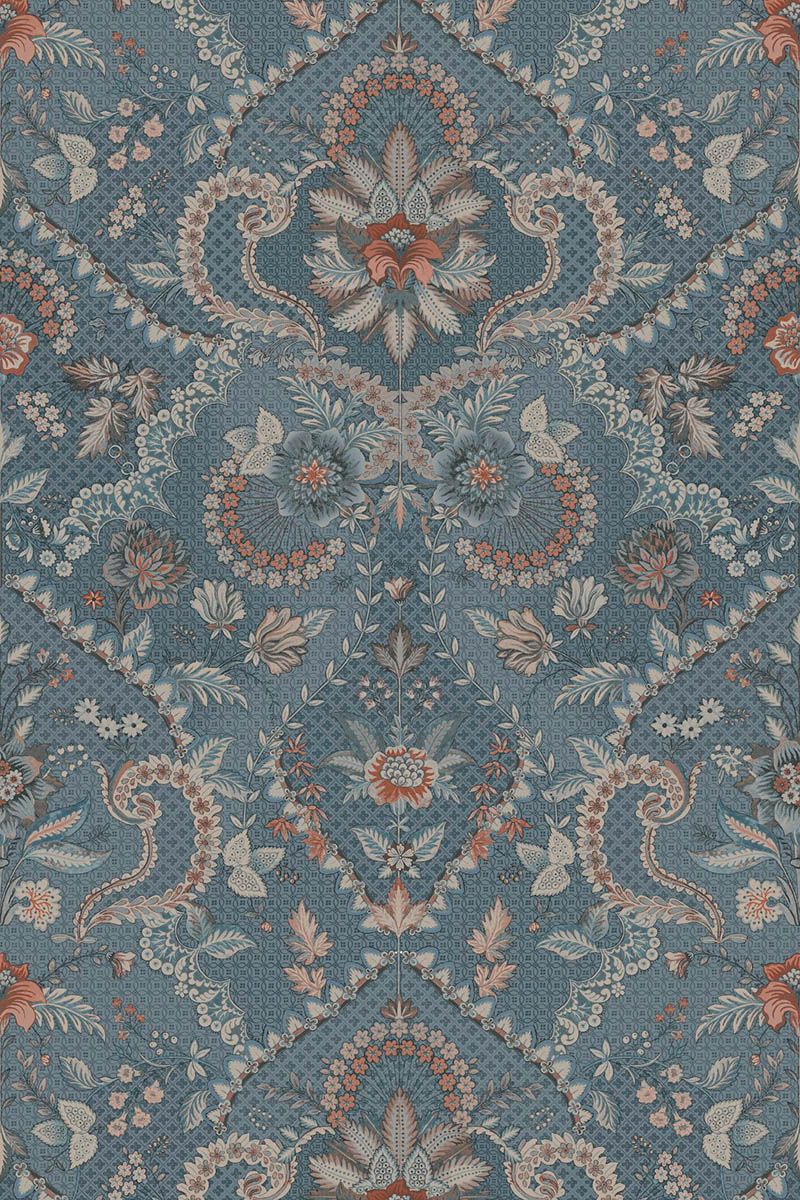 Pip Studio Saluti Vinyl Wallpaper Denim Blue