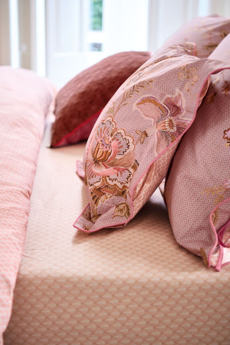 Drap-Housse Scala en Coloris Corail