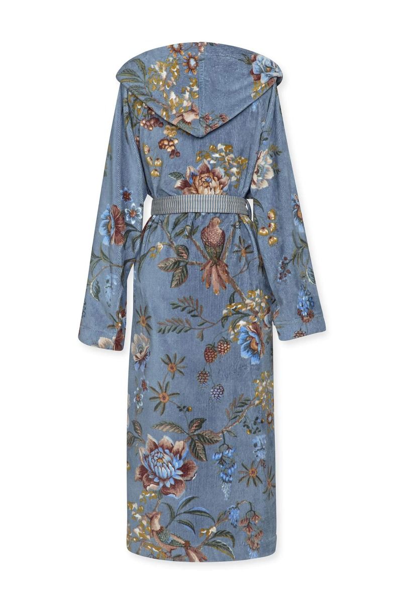 Bathrobe Secret Garden Blue