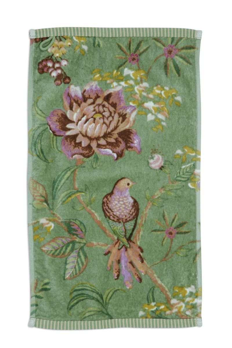 Guesttowel Set/3 Secret Garden Green 30X50cm