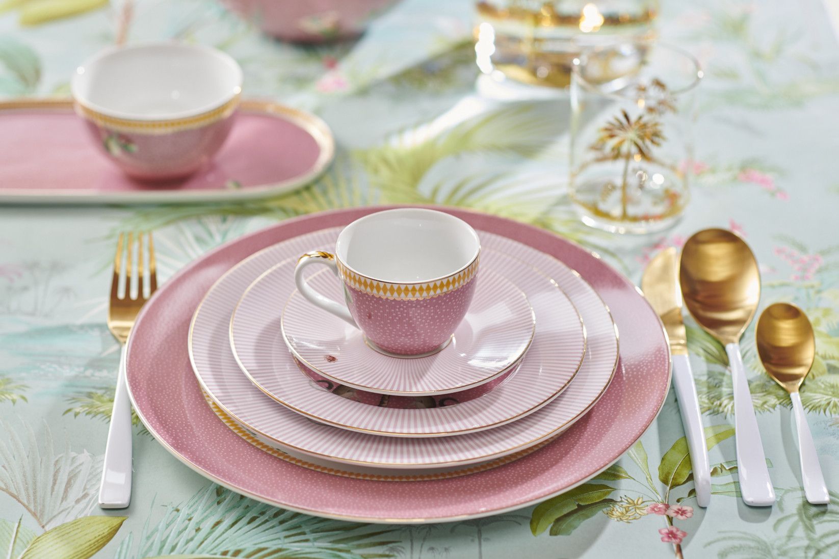 La Majorelle Espresso Cup & Saucer Pink