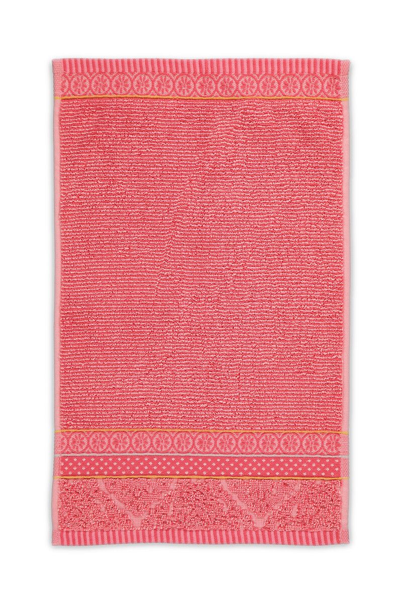 Guesttowel Set/3 Soft Zellige Coral 30x50 cm