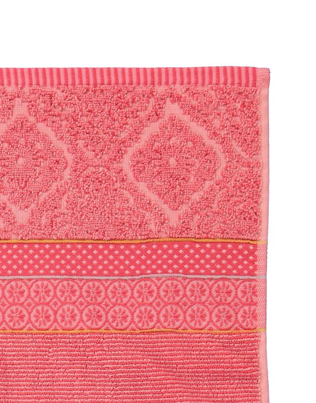 Bath towel Soft Zellige Coral 55x100 cm