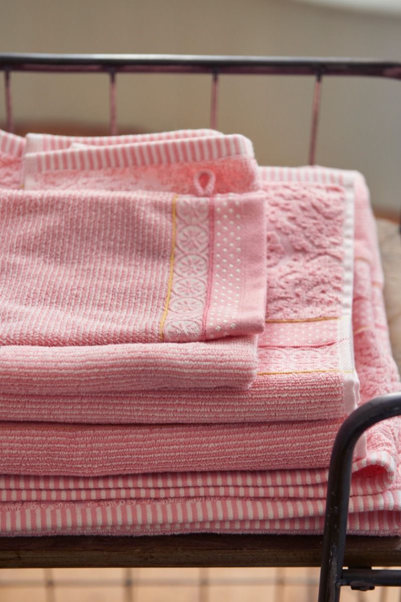 Bath Towel Set/3 Soft Zellige Pink 55x100 cm