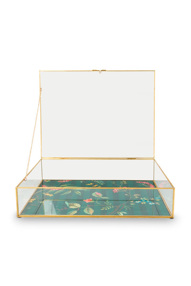 Storage Box Glas Goud XL