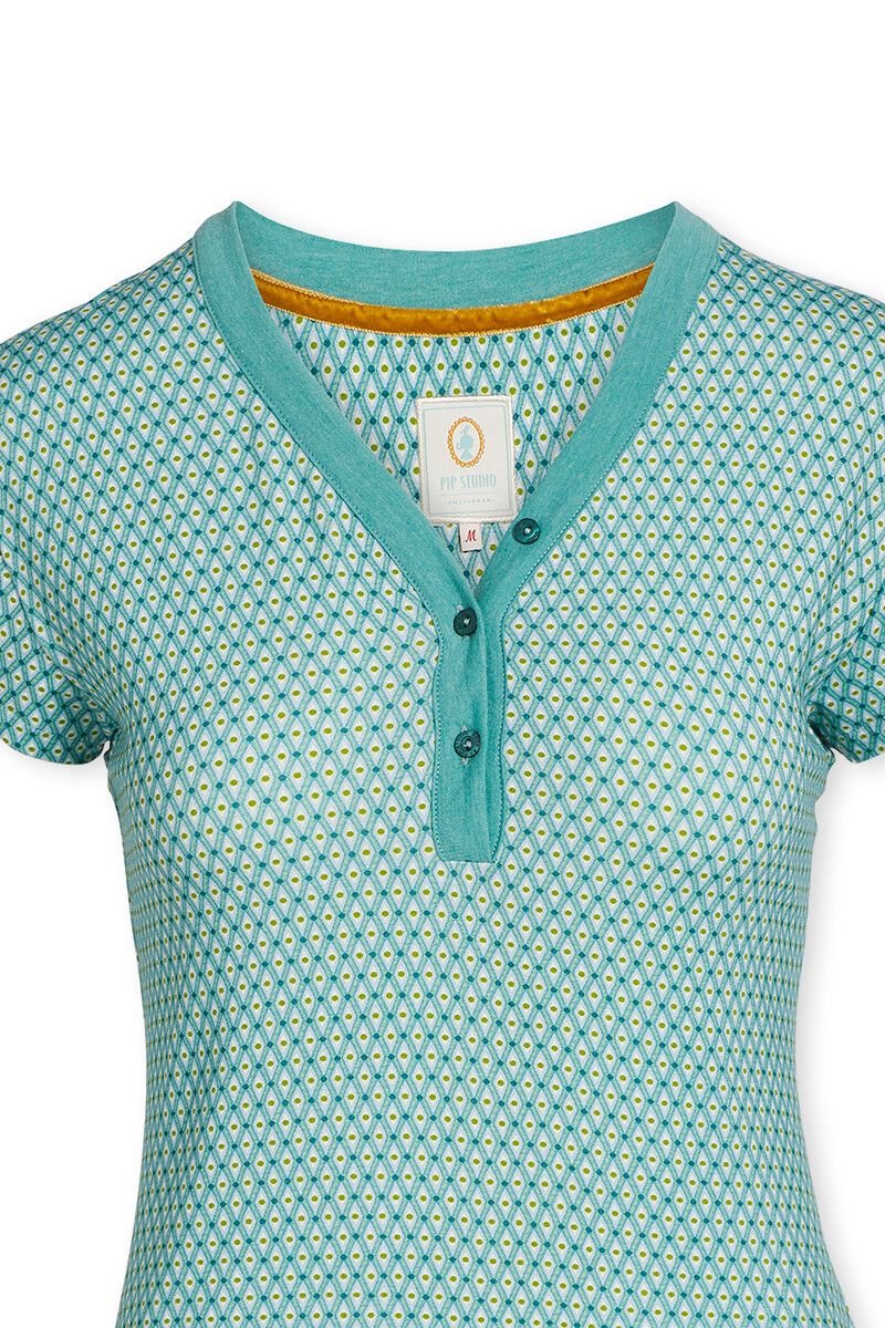 Short Sleeve Marquise Blue