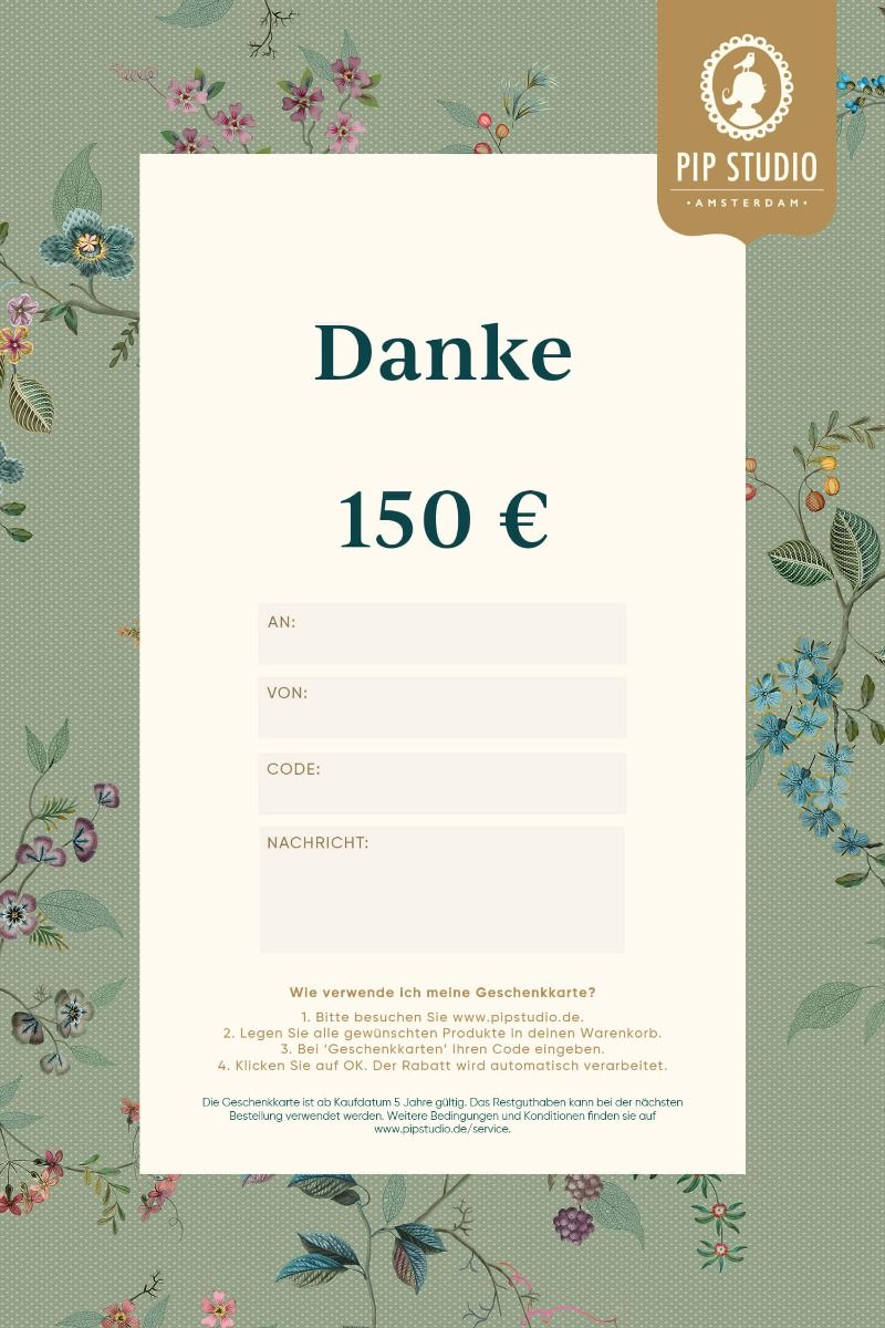 Digitalen Geschenkkarte €150