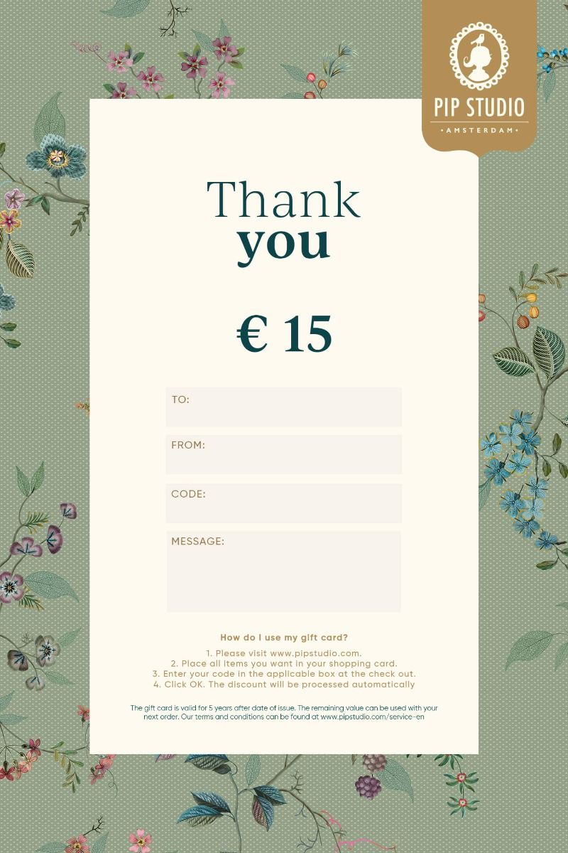 E-gift voucher €15