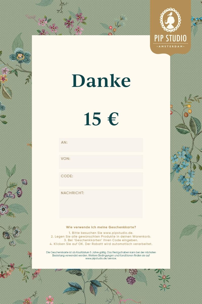 Digitalen Geschenkkarte €15