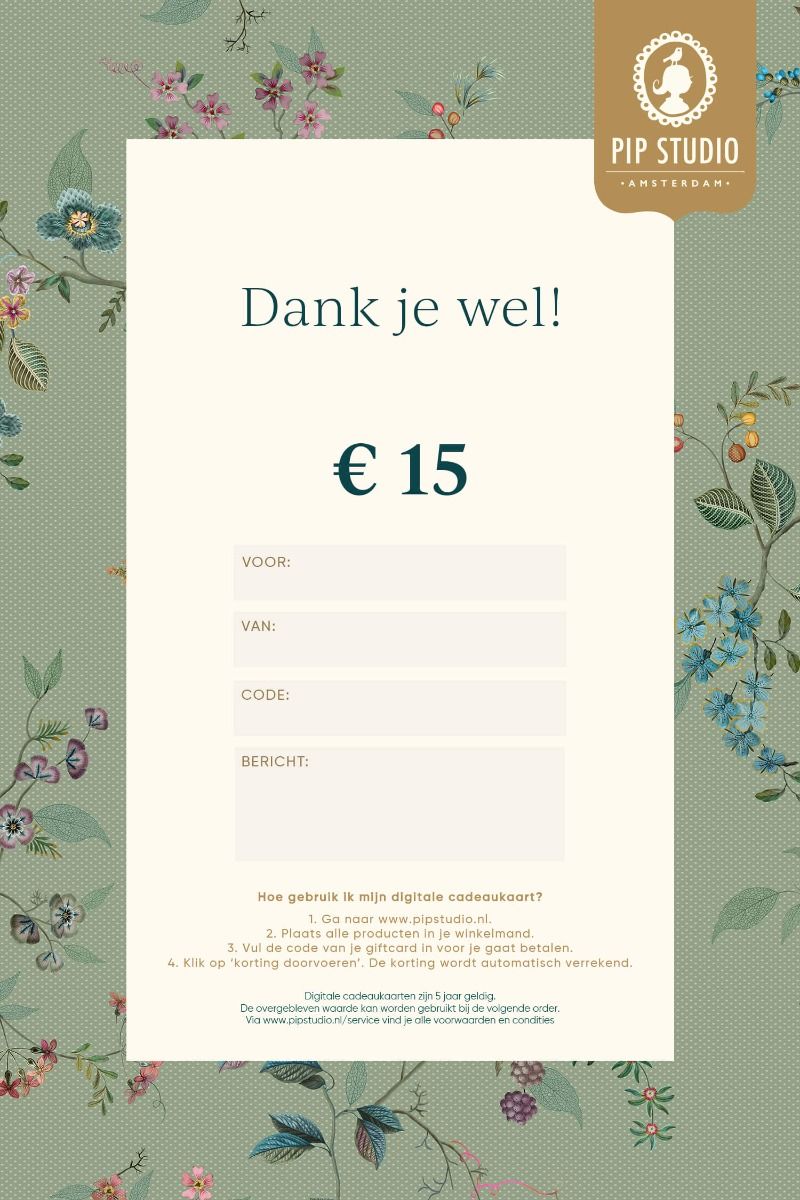 Digitale cadeaukaart €15