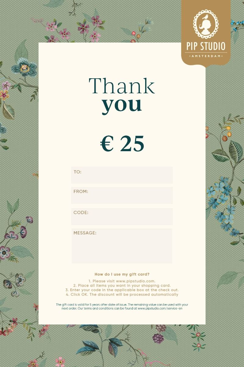 E-gift voucher €25