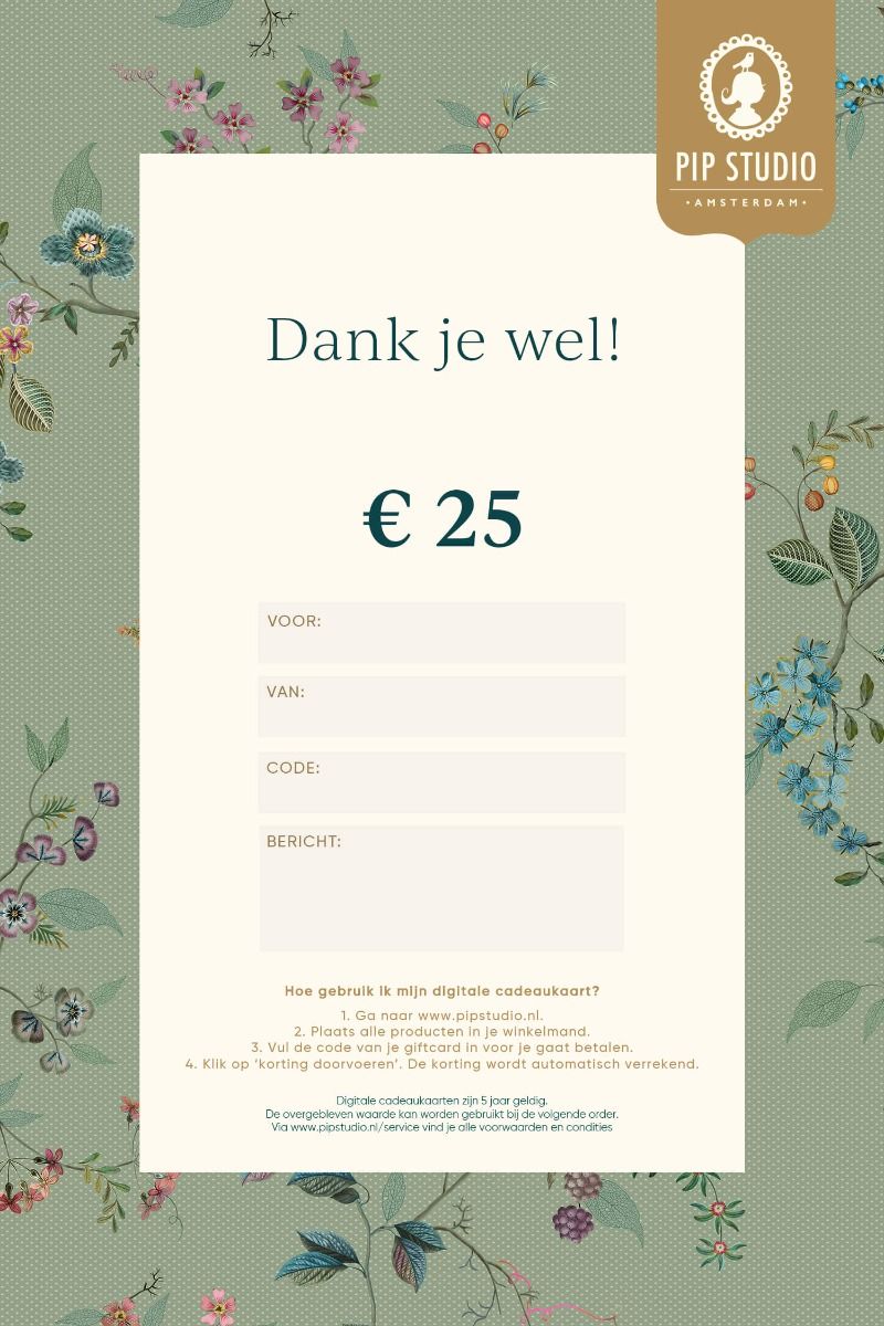 Digitale Cadeaukaart €25