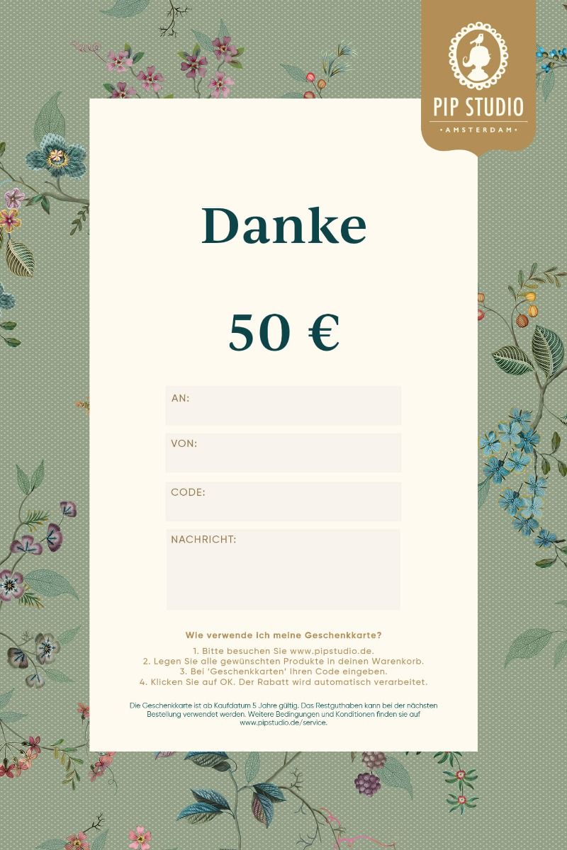 Digitalen Geschenkkarte €50