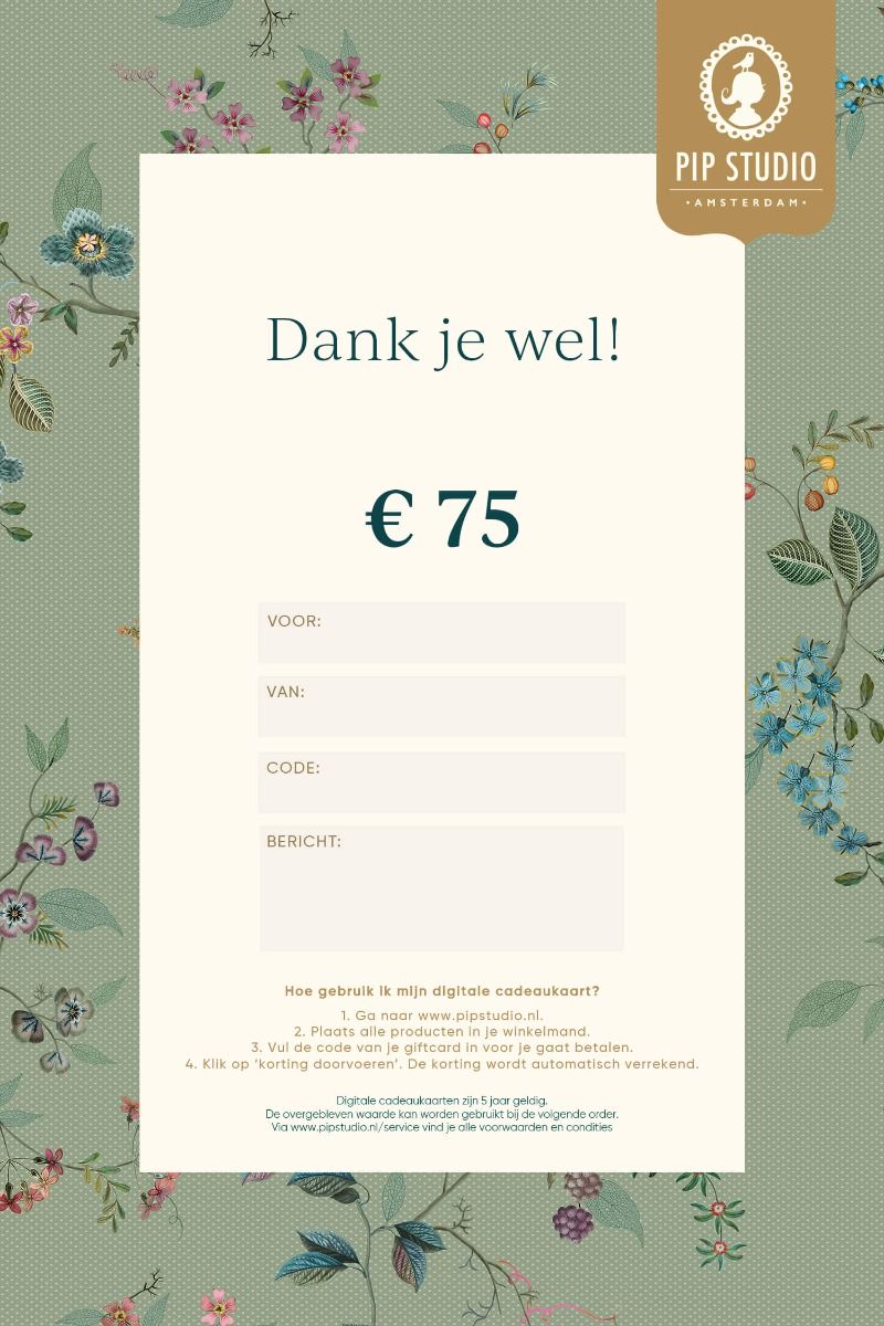 Digitale Cadeaukaart €75