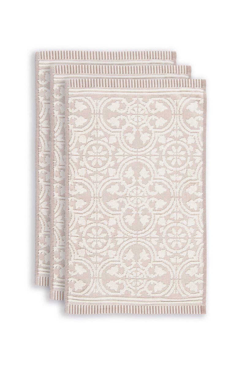 Guesttowel Set/3 Tile de Pip Khaki 30x50 cm