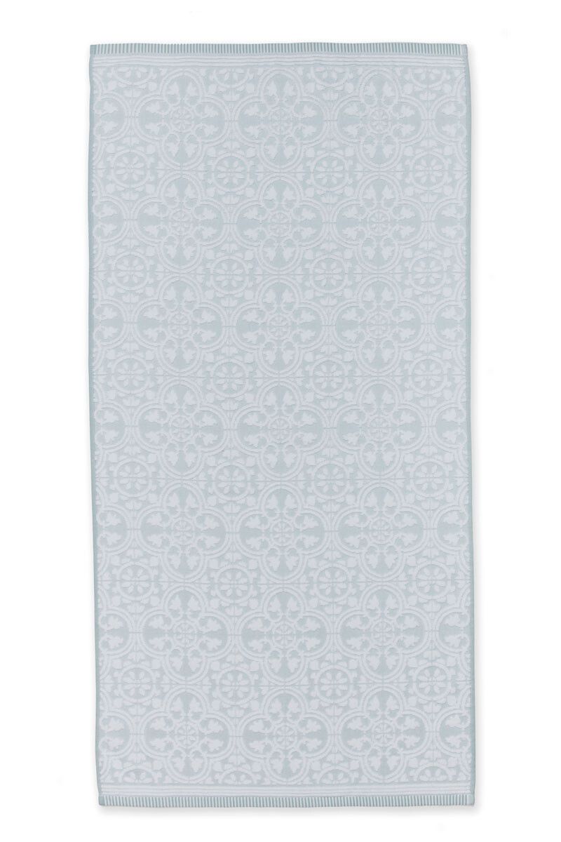 Grote Handdoek Tile de Pip Lichtblauw 70x140 cm
