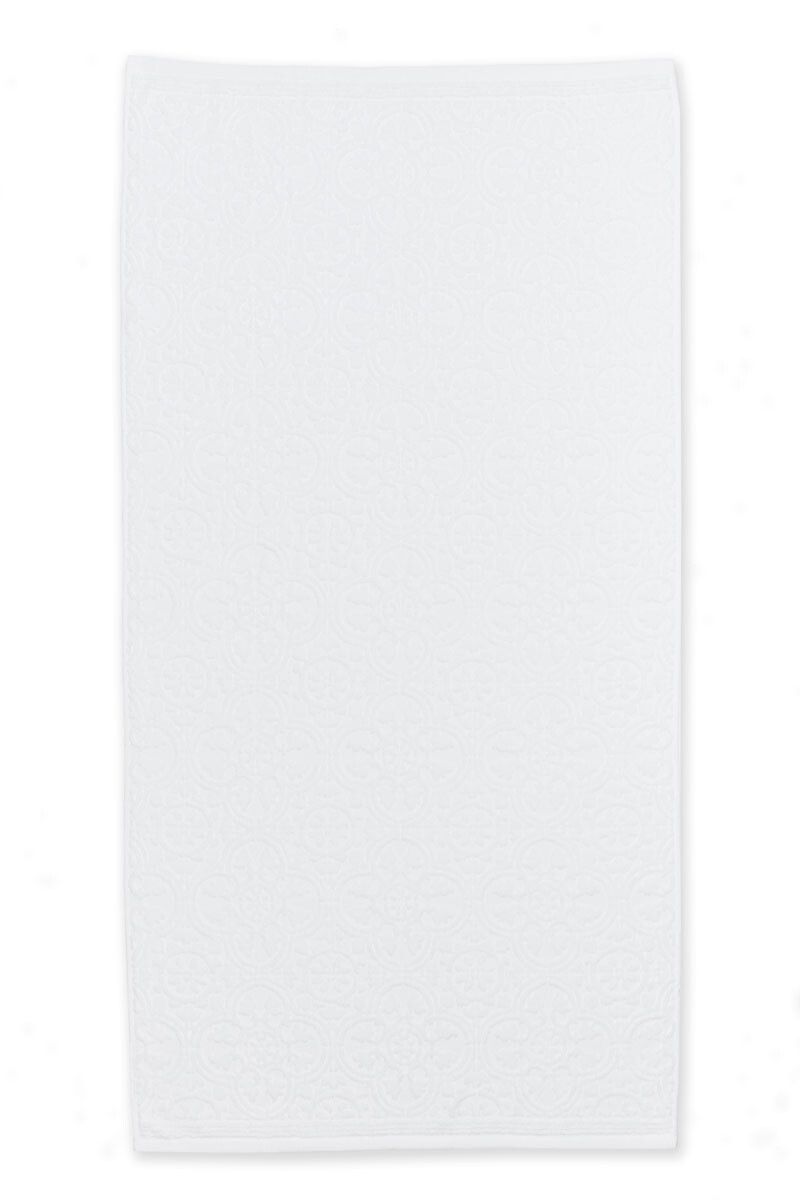 Large Bath Towel Tile de Pip White 70x140 cm