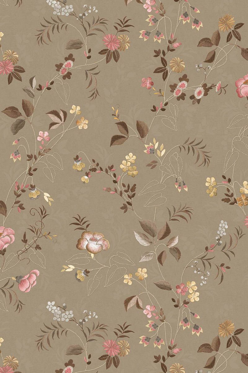 Pip Studio Tokyo Blossom Non-Woven Wallpaper Khaki