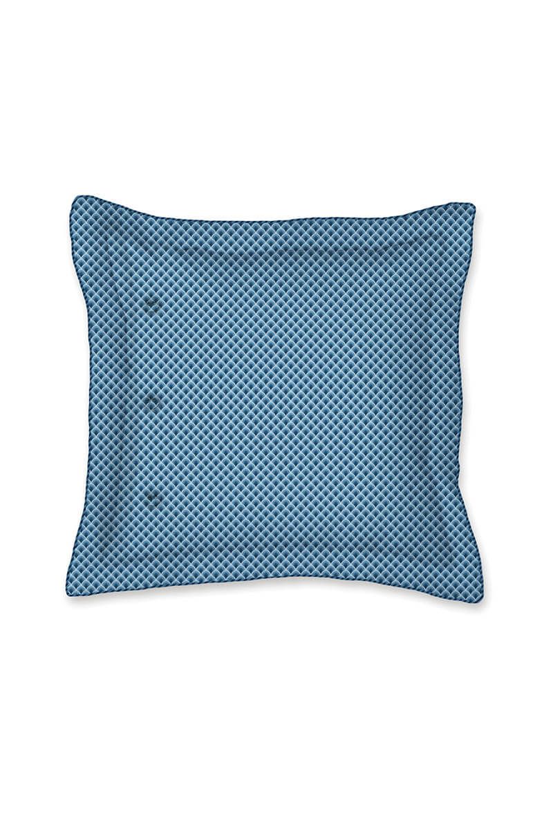 Quadratisches Zierkissen Tokyo Bouquet Dunkelblau