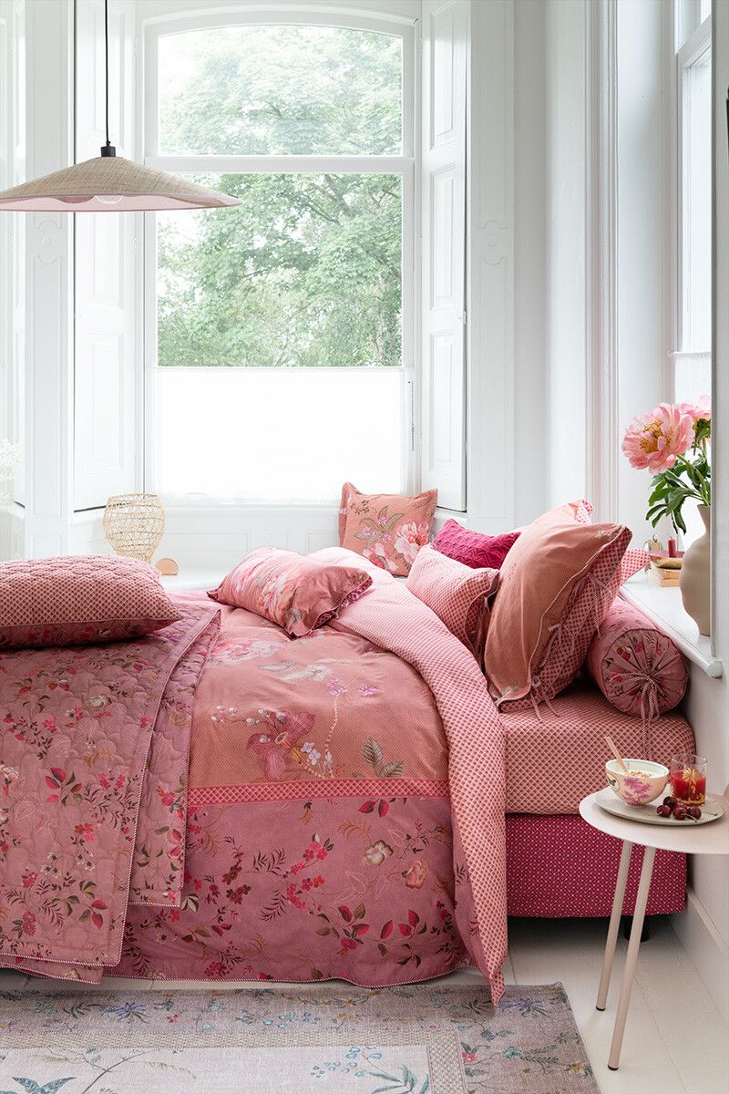 Duvet Cover Set Tokyo Bouquet Pink/Terra