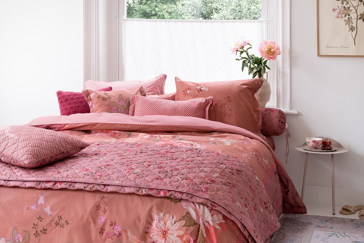 Duvet Cover Tokyo Bouquet Pink/Terra