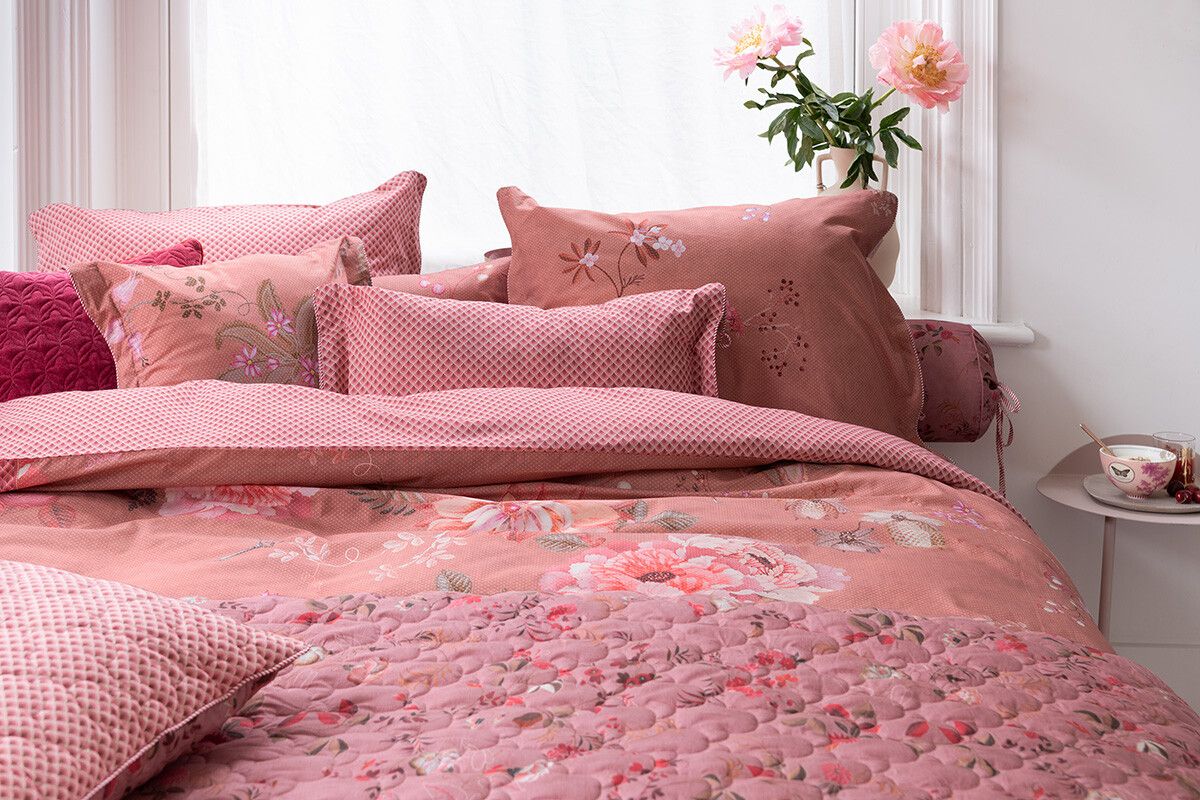 Duvet Cover Set Tokyo Bouquet Pink/Terra