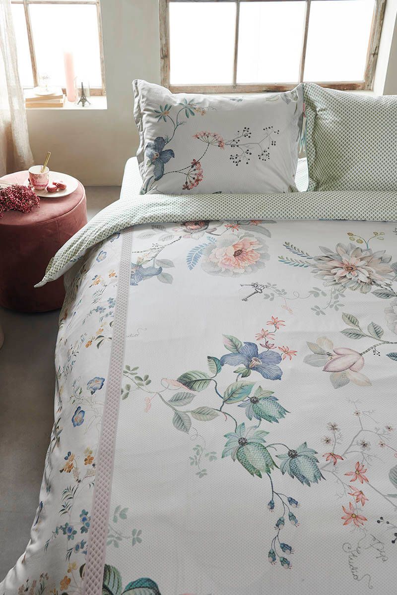 Bettbezugsset Tokyo Bouquet Weiss