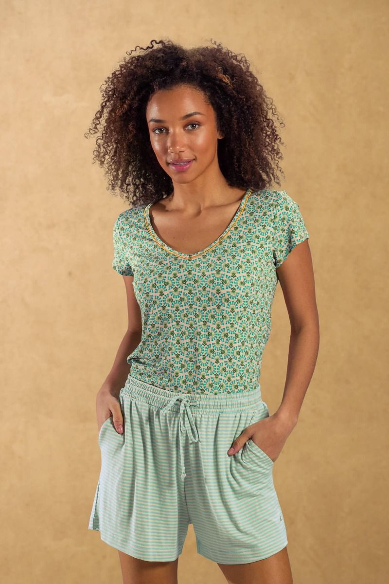 Top Short Sleeve Verano Green