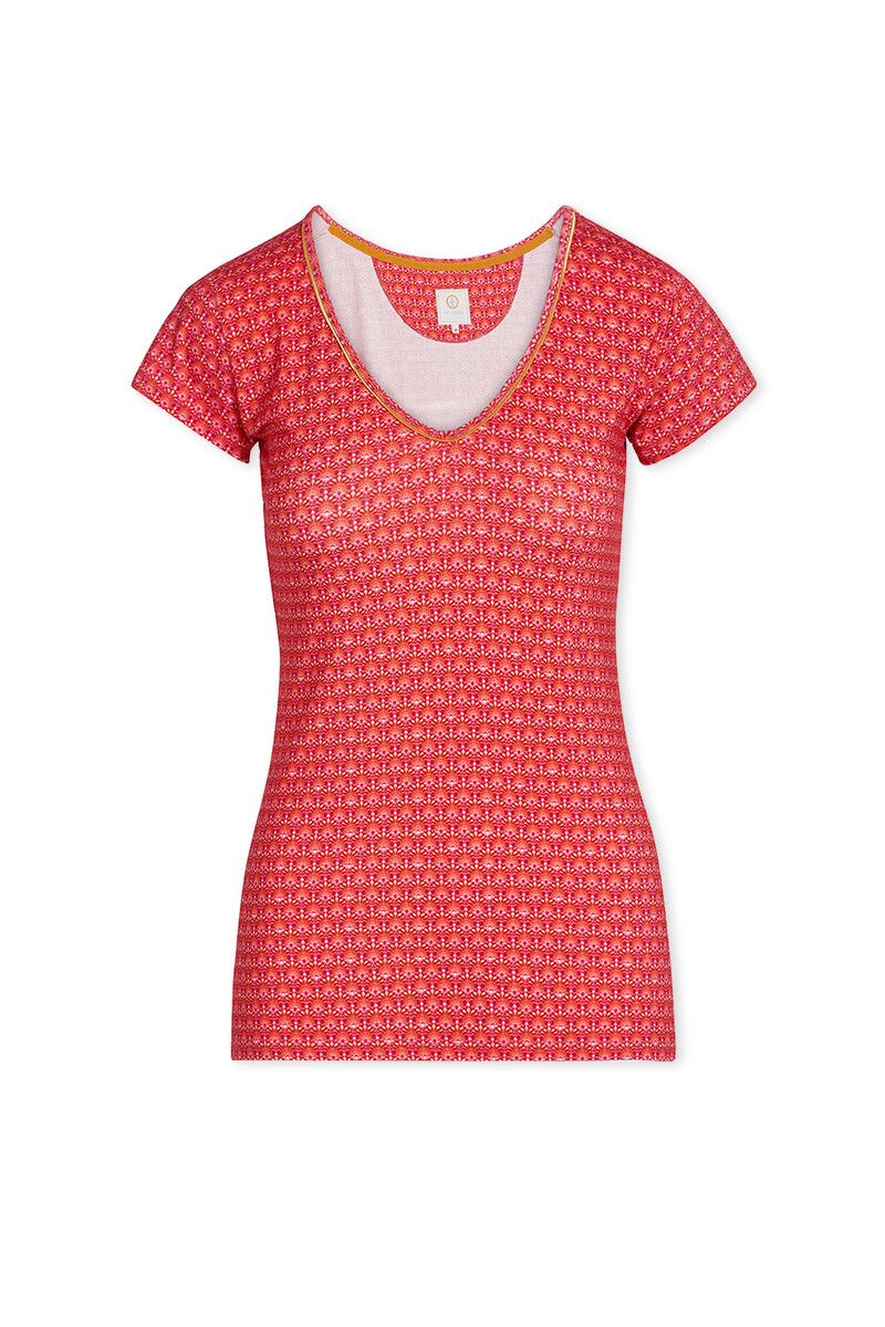 Short Sleeve Rococo Red