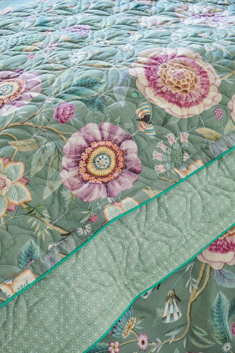 Quilt Viva Las Flores Groen