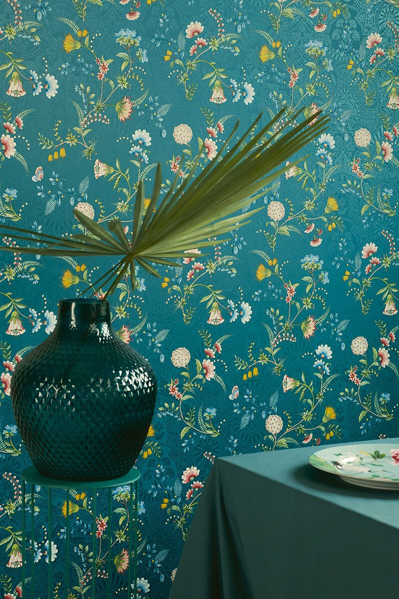 Pip Studio La Majorelle Non-Woven Wallpaper Dark Blue