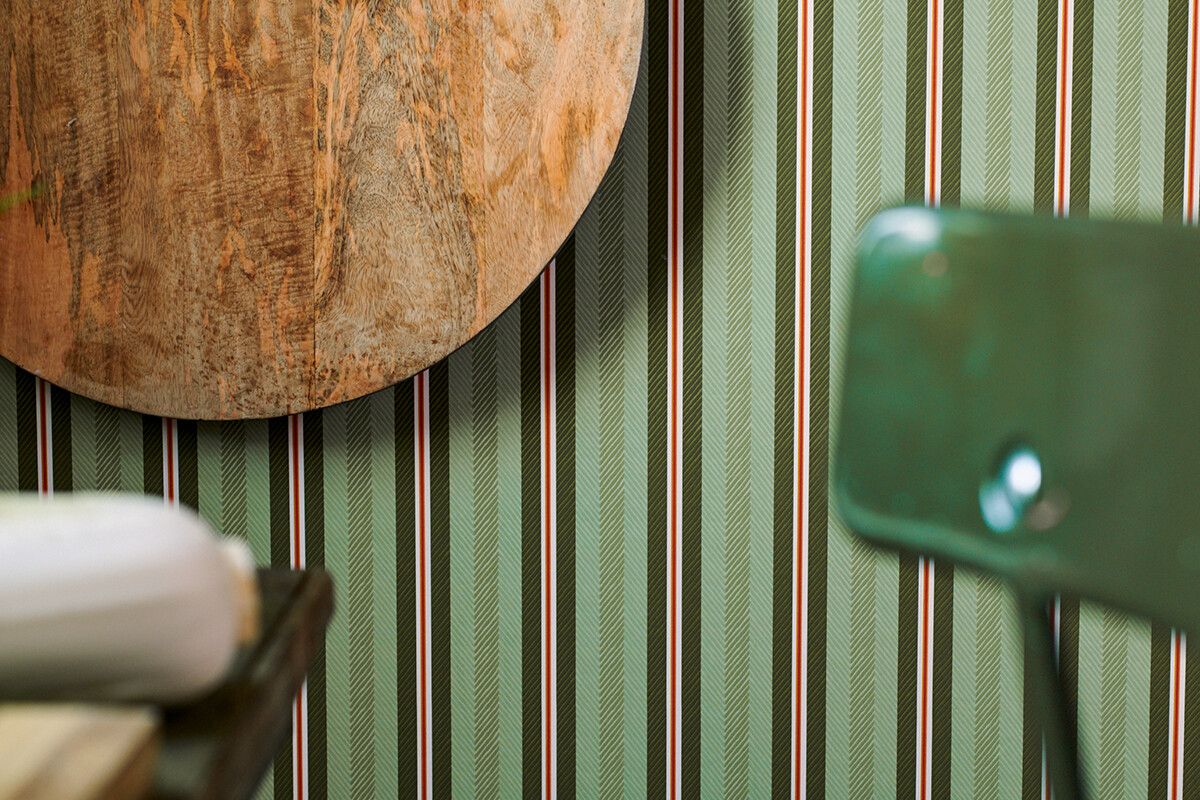 Pip Studio Blurred Lines Non-Woven Wallpaper Green