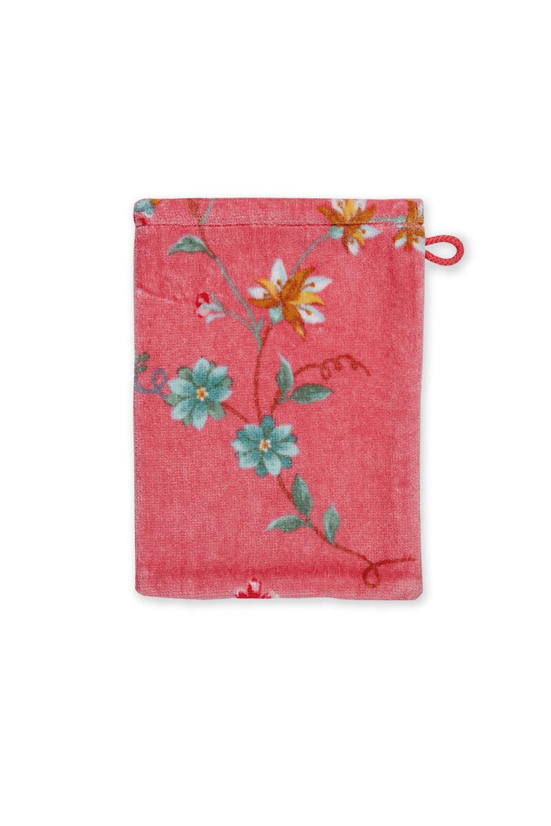 Washandje Set/3 Les Fleurs Roze 16x22 cm