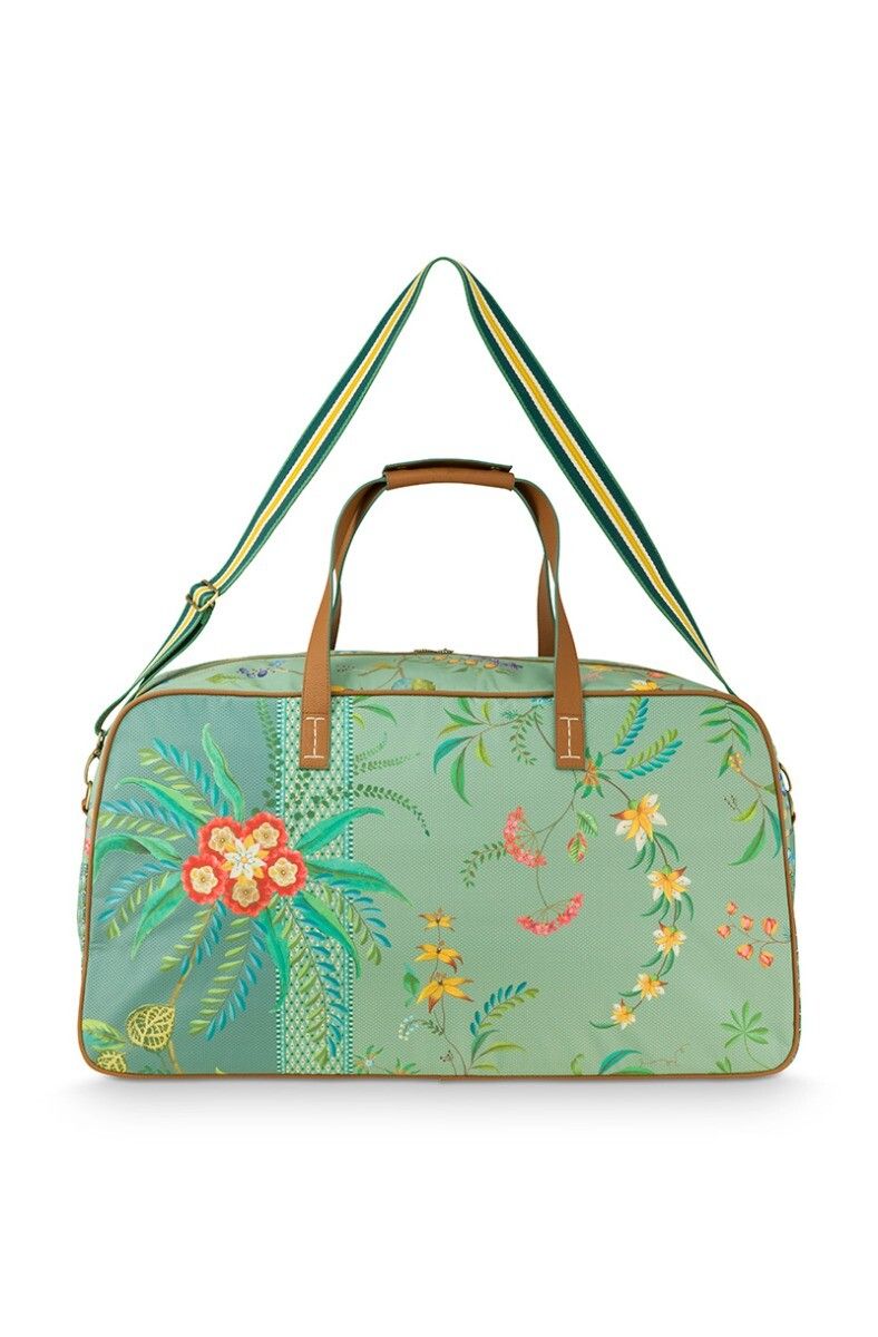 Travelbag Large Petites Fleurs Green