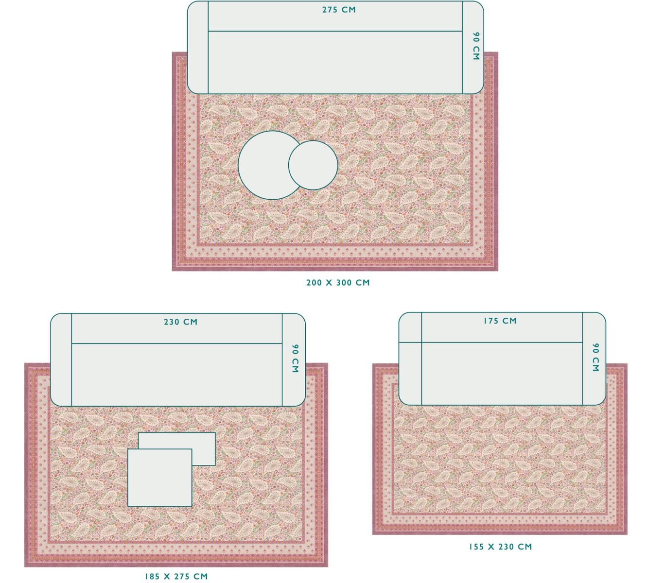 Tapis Kairi Bloom by Pip Pastel Rose