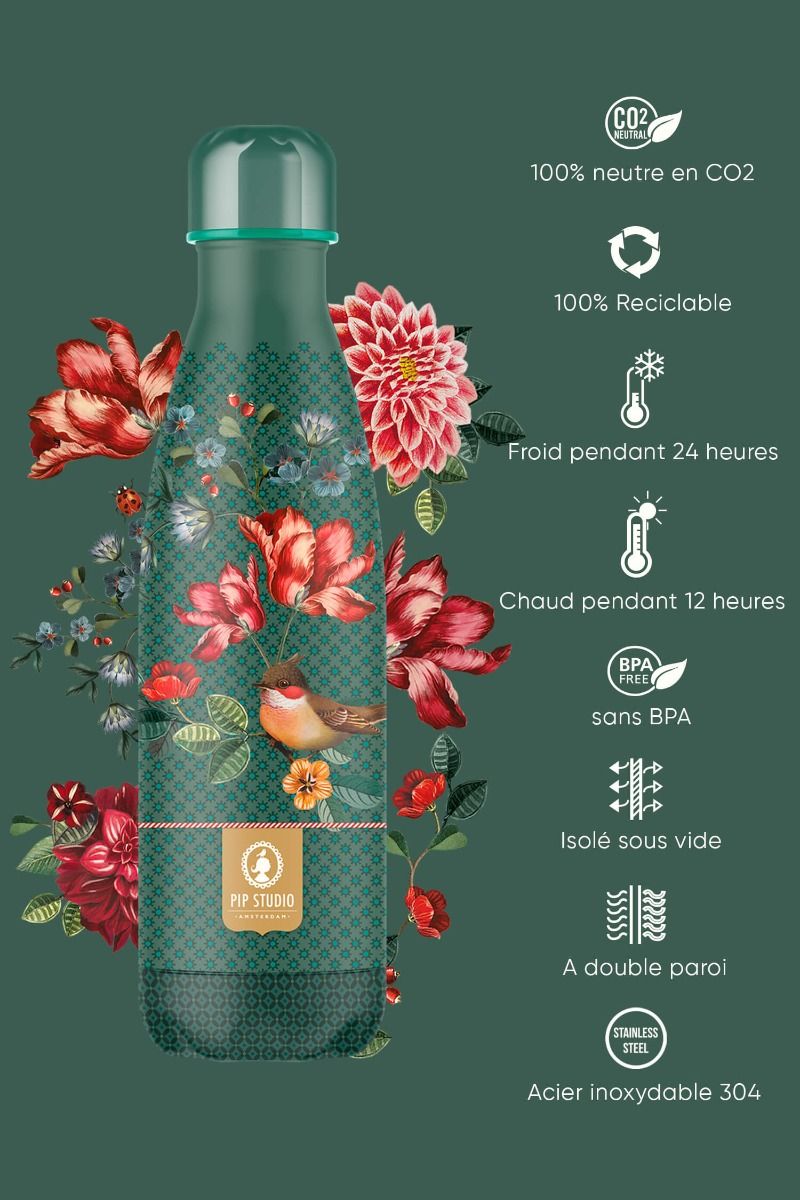 Winter Wonderland Bouteille Isotherme Vert 500ml