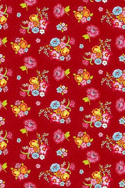 Pip Studio Bunch of Flowers Wallpower Red