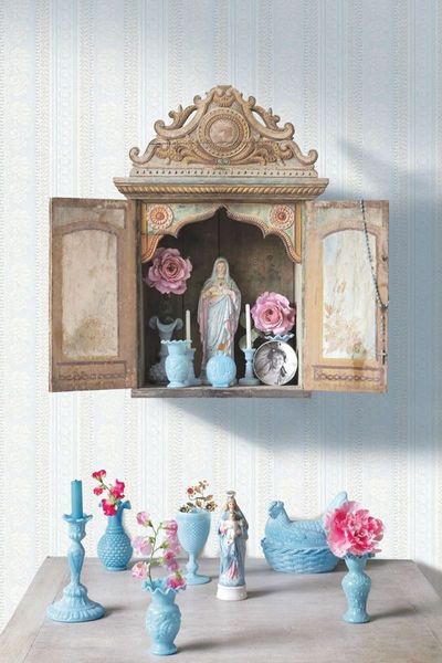 Pip Studio Pearls and Lace wallpower blauw