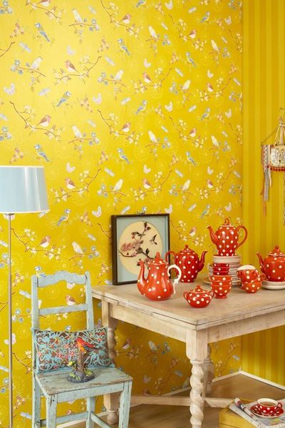 Papier Peint Mural Pip Studio Early Bird en Coloris Jaune