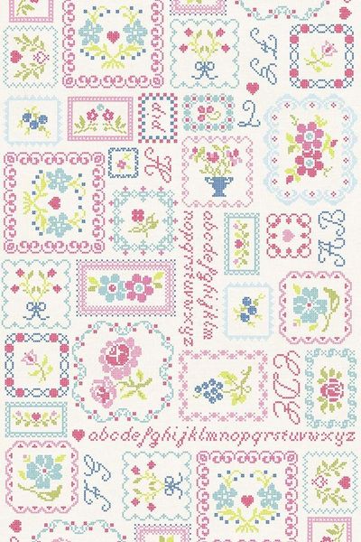 Pip Studio ABC wallpower multi