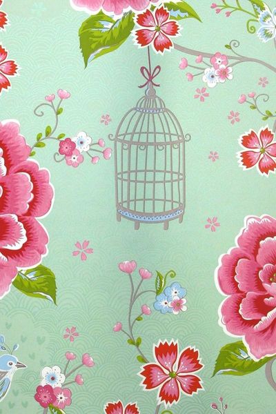 Pip Studio Birds in Paradise Vliestapete Grün
