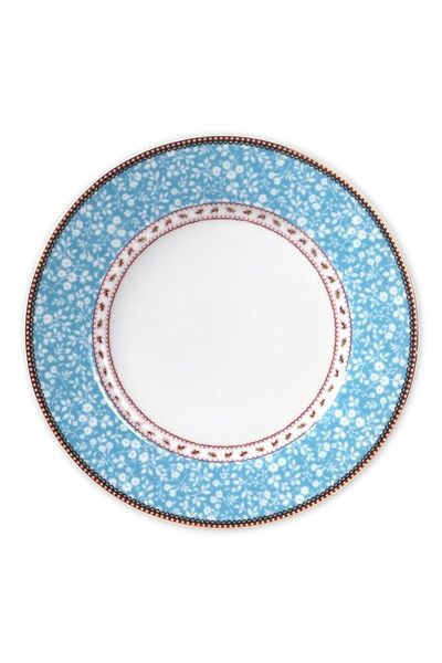 Floral Essteller blau 26,5 cm
